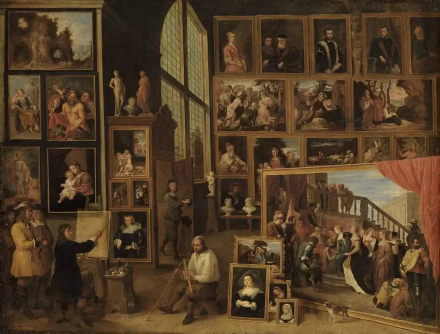 Arcyksiążę Leopold-Gwido w swojej galerii w Brukseli (I) - David Teniers Młodszy