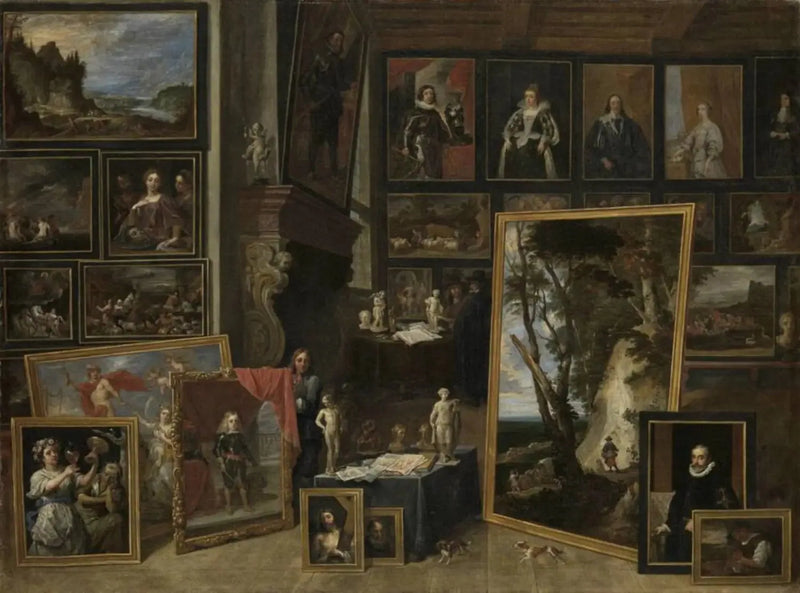 Arcyksiążę Leopold-Gwido w swojej galerii w Brukseli (II) - David Teniers Młodszy