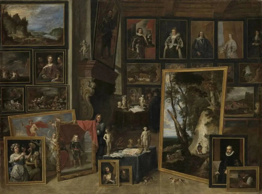 Arcyksiążę Leopold-Gwido w swojej galerii w Brukseli (II) - David Teniers Młodszy