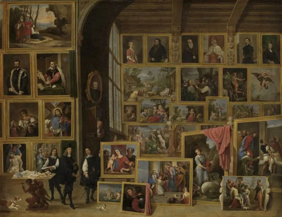 Arcyksiążę Leopold-Gwido w swojej galerii w Brukseli (IV) - David Teniers Młodszy