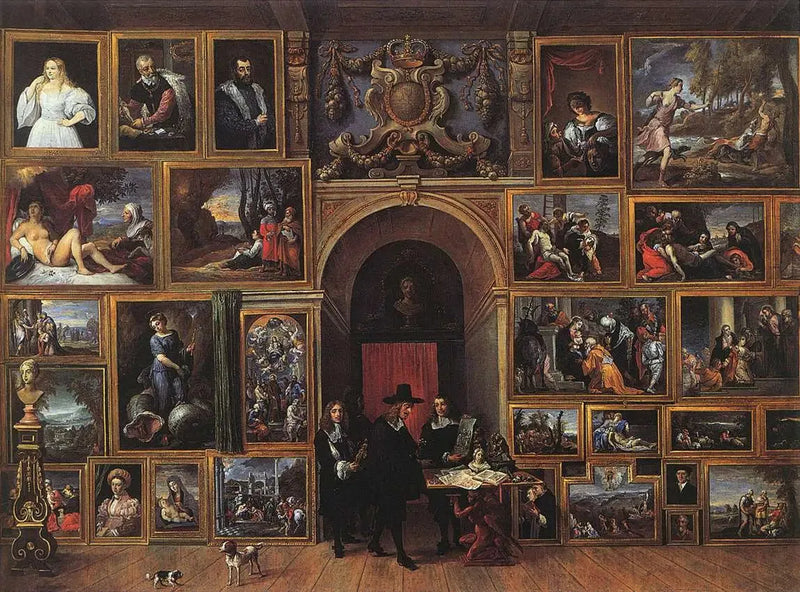 Arcyksiążę Leopold-Gwido w swojej galerii - David Teniers Młodszy