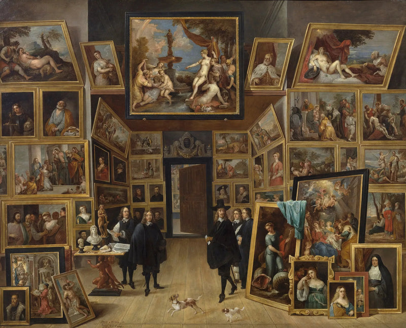 Arcyksiążę Leopold-Guillaume w swojej galerii malarstwa w Brukseli - David Teniers Młodszy