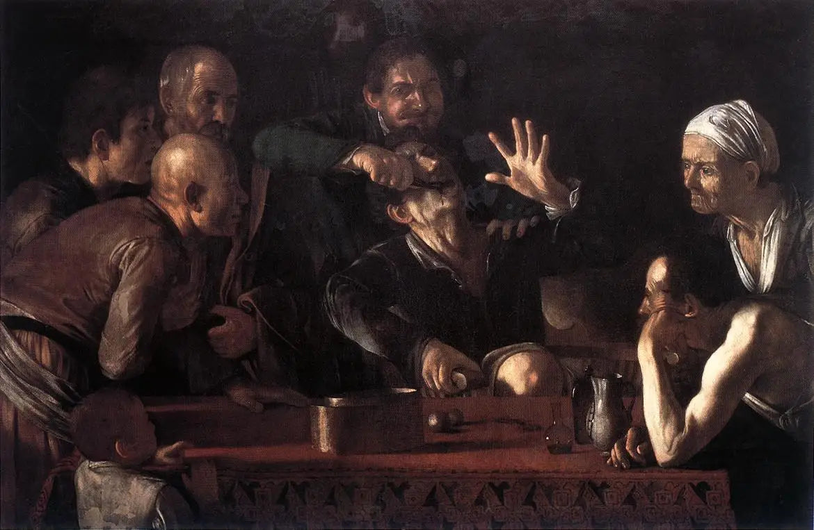L'Arrache-dents - Le Caravage image 1 reproduction artisanale de tableau