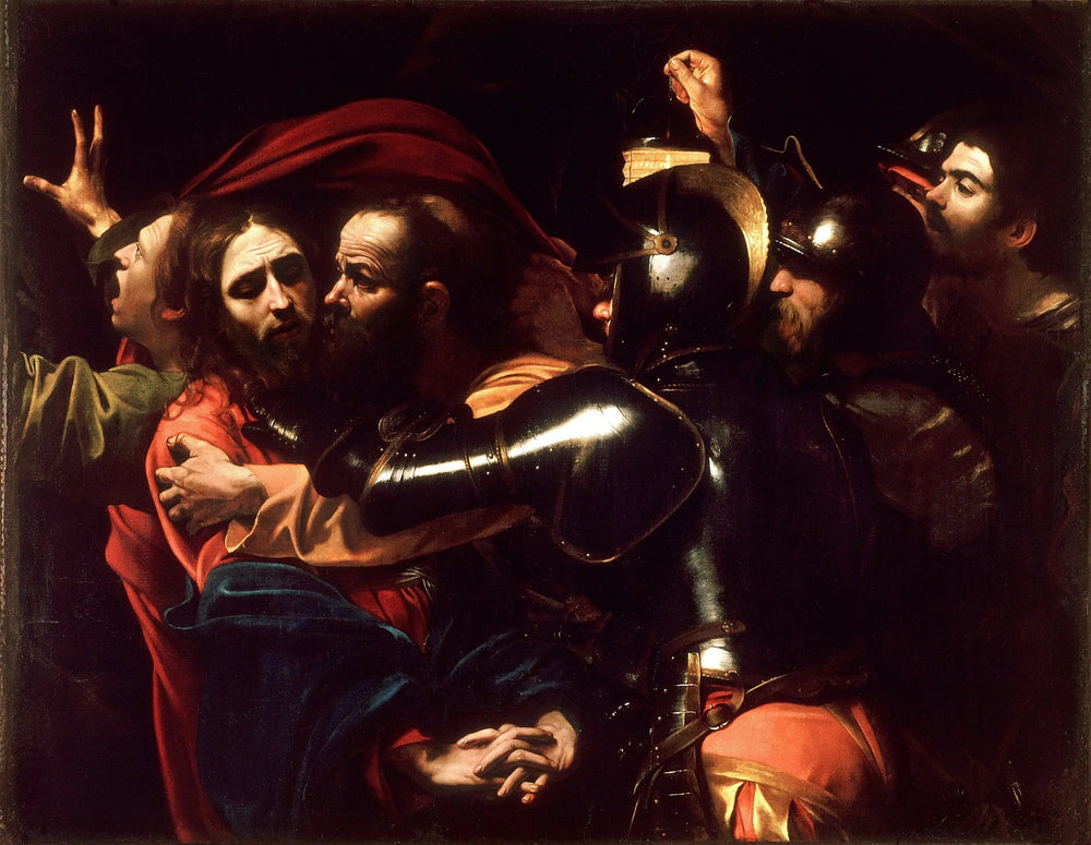Reproduction du tableau « L'Arrestation du Christ - Le Caravage » par Alpha Reproduction en peinture à l’huile