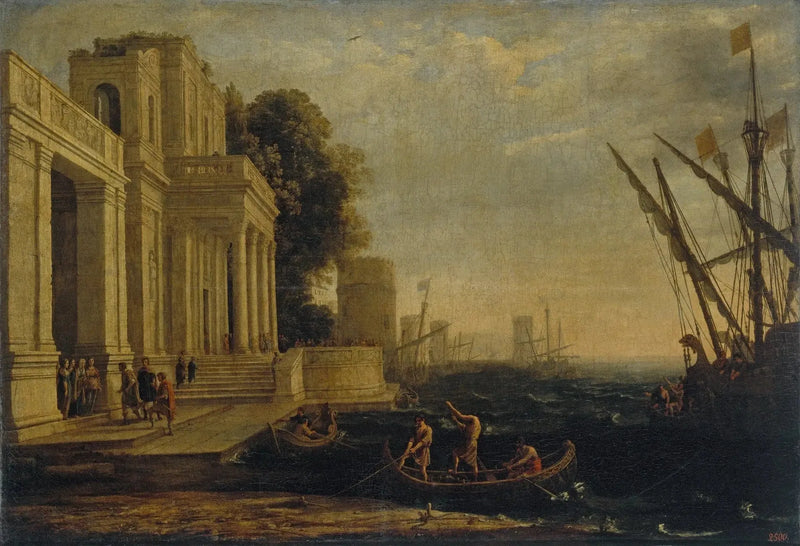 Przybycie Ulissesa na dwór króla Lycomède - Claude Lorrain