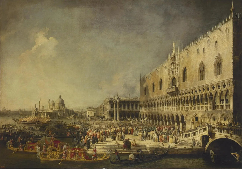 Przybycie francuskiego ambasadora do Wenecji - Canaletto