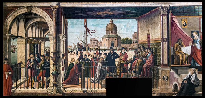 Przybycie angielskich ambasadorów na dwór króla Bretanii - Vittore Carpaccio