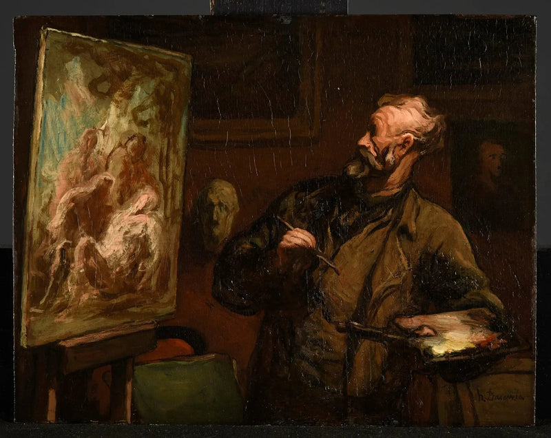 Artysta przy Grobie Pańskim - Honoré Daumier