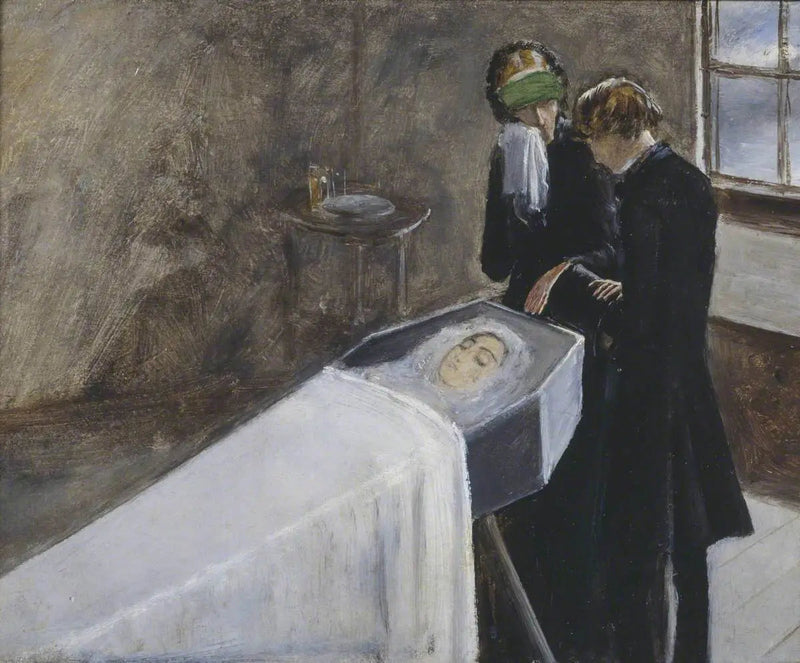 Artysta asystujący w żałobie młodej dziewczyny - John Everett Millais