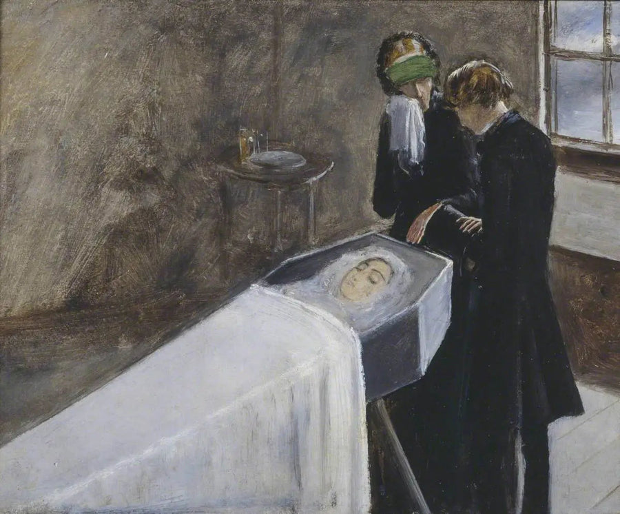 Artysta asystujący w żałobie młodej dziewczyny - John Everett Millais
