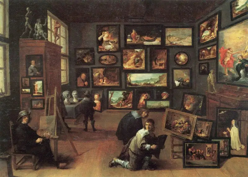 Artysta w swoim atelierze - David Teniers Młodszy