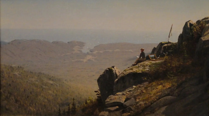 Artysta rysujący na Mount Desert w stanie Maine - Sanford Robinson Gifford