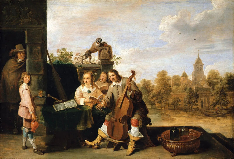 Artysta i jego rodzina - David Teniers Młodszy
