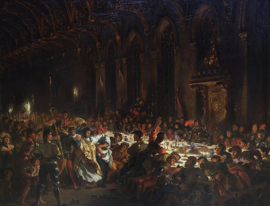 Zabójstwo biskupa Liège - Eugène Delacroix