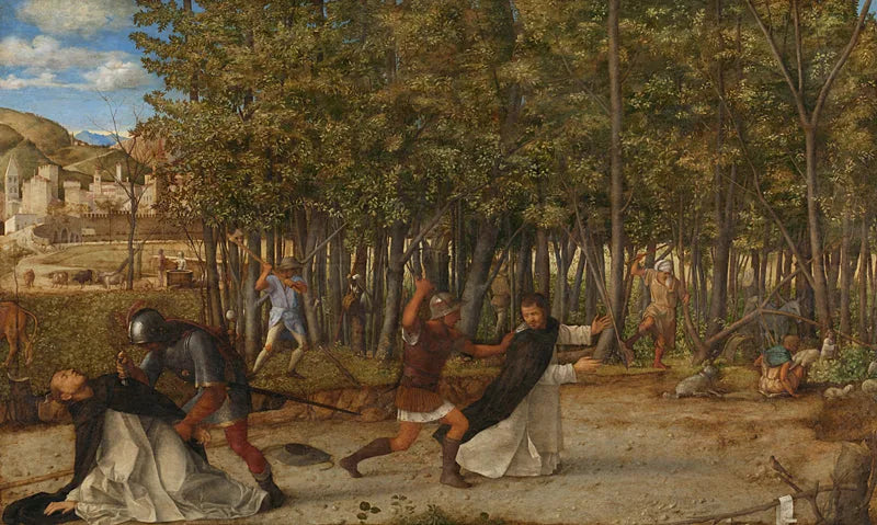Morderstwo świętego Piotra męczennika - Giovanni Bellini