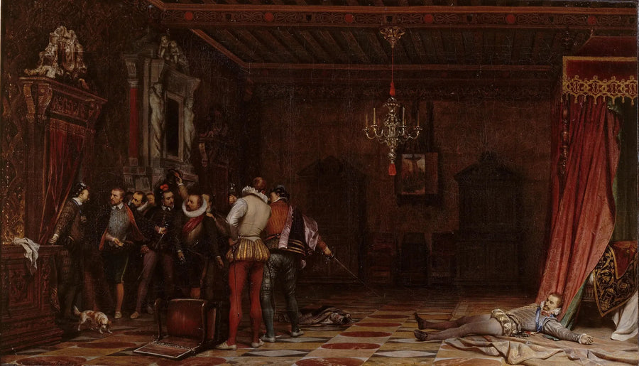 Zabójstwo księcia Guise - Paul Delaroche