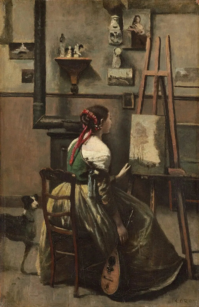 Pracownia artysty - Jean-Baptiste Camille Corot