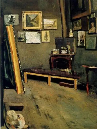 Pracownia artysty, ulica Visconti - Frédéric Bazille