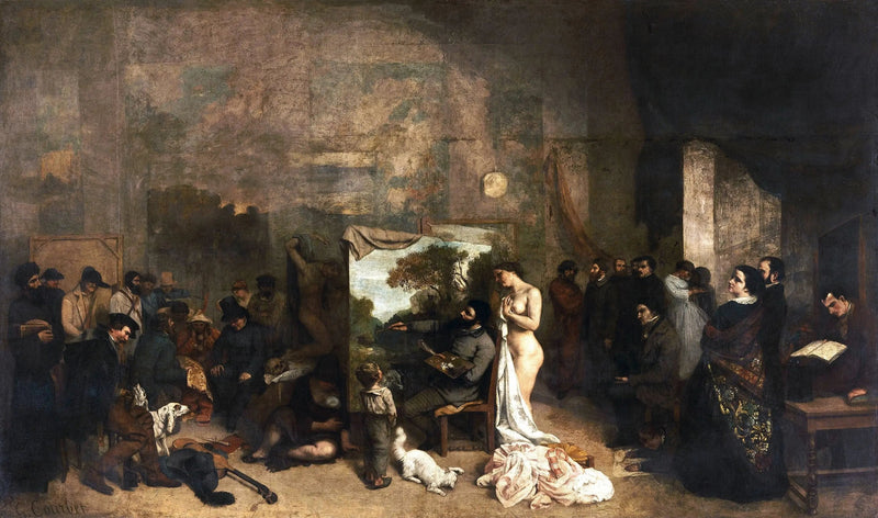 Atelier peintra - Gustave Courbet