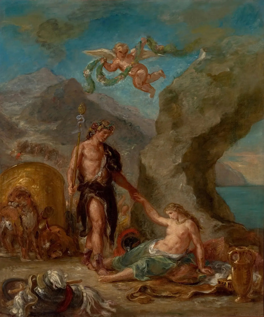 Jesień - Bachus i Ariadna - Eugène Delacroix