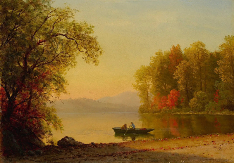 Jesień nad jeziorem - Albert Bierstadt