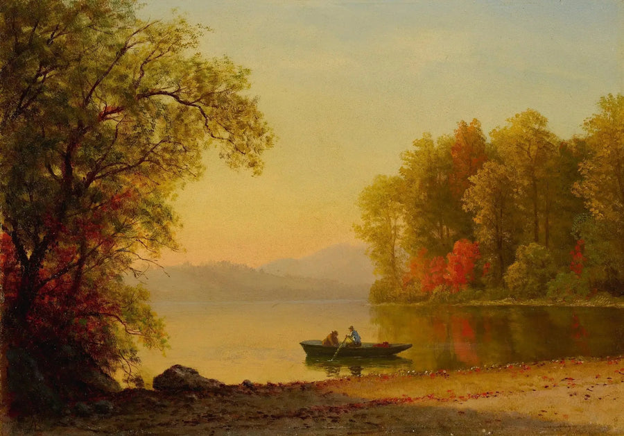 Jesień nad jeziorem - Albert Bierstadt
