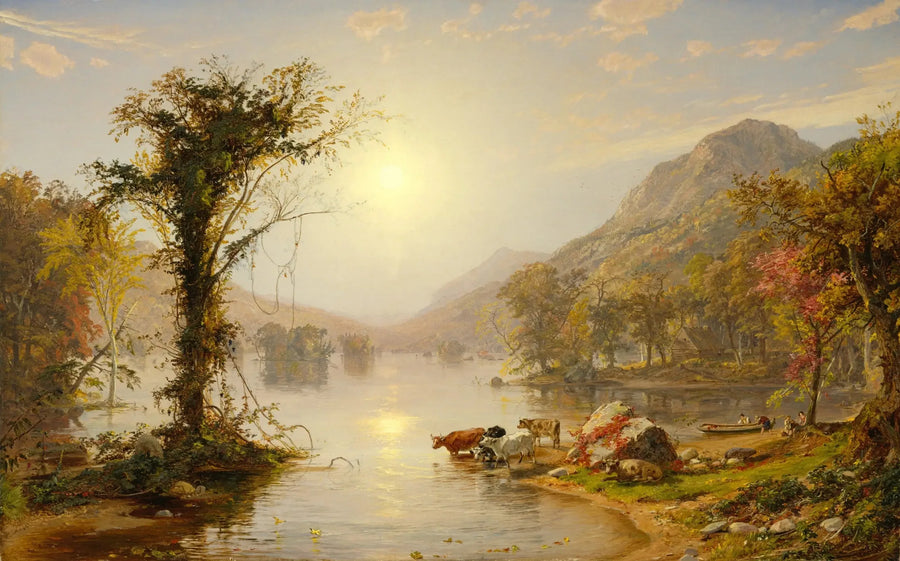 Jesień nad jeziorem Greenwood - Jasper Francis Cropsey