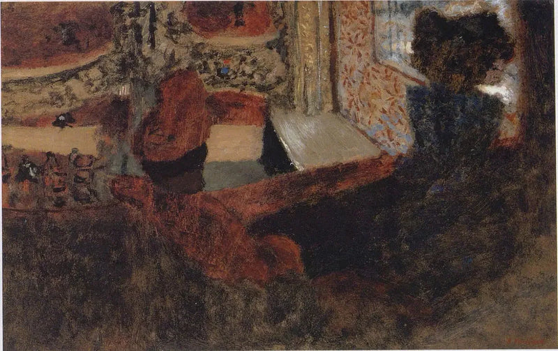 Przedstawienie na scenie w teatrze Antoine - Édouard Vuillard