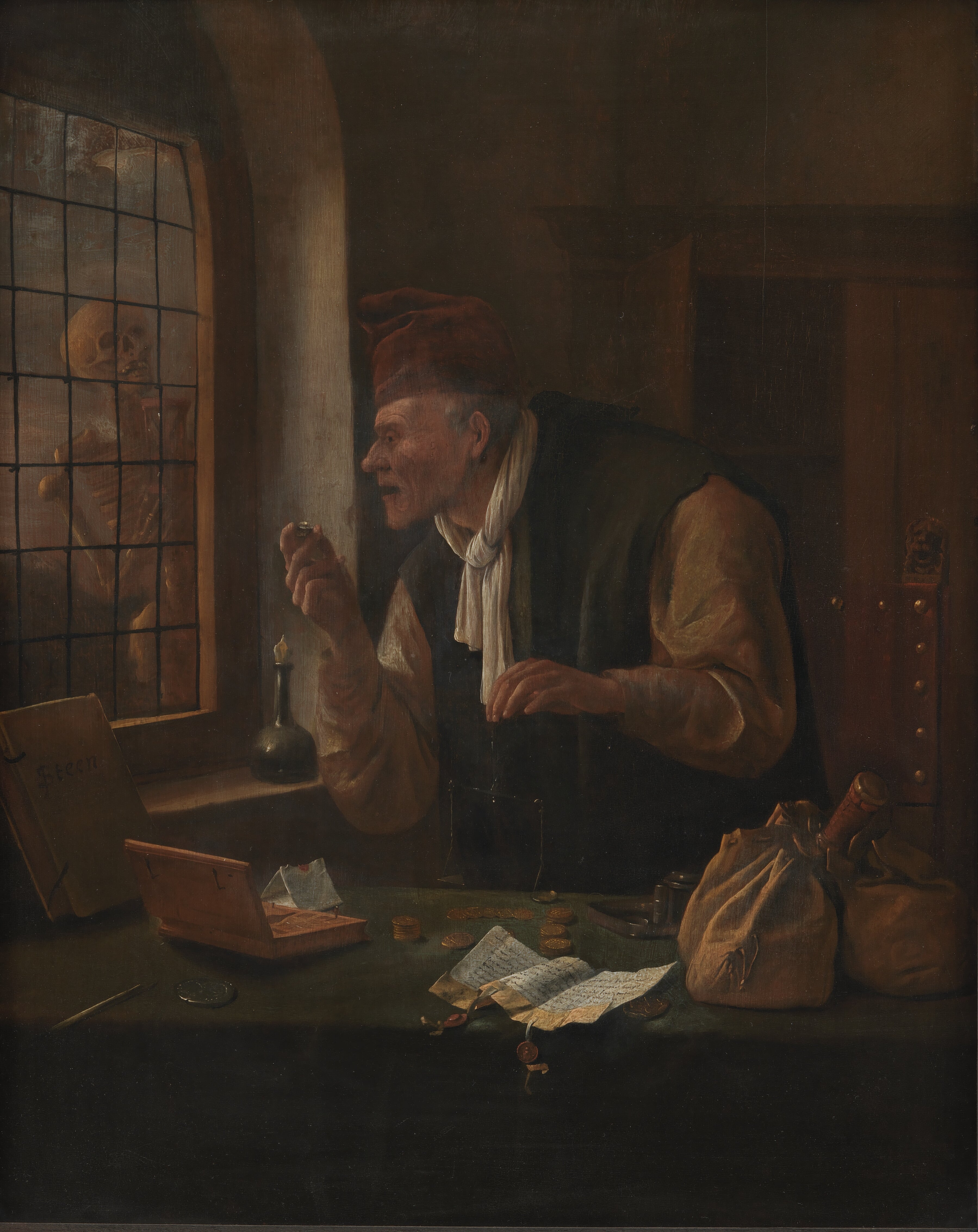 L'Avare - Jan Steen image 1 reproduction de peinture à l’huile