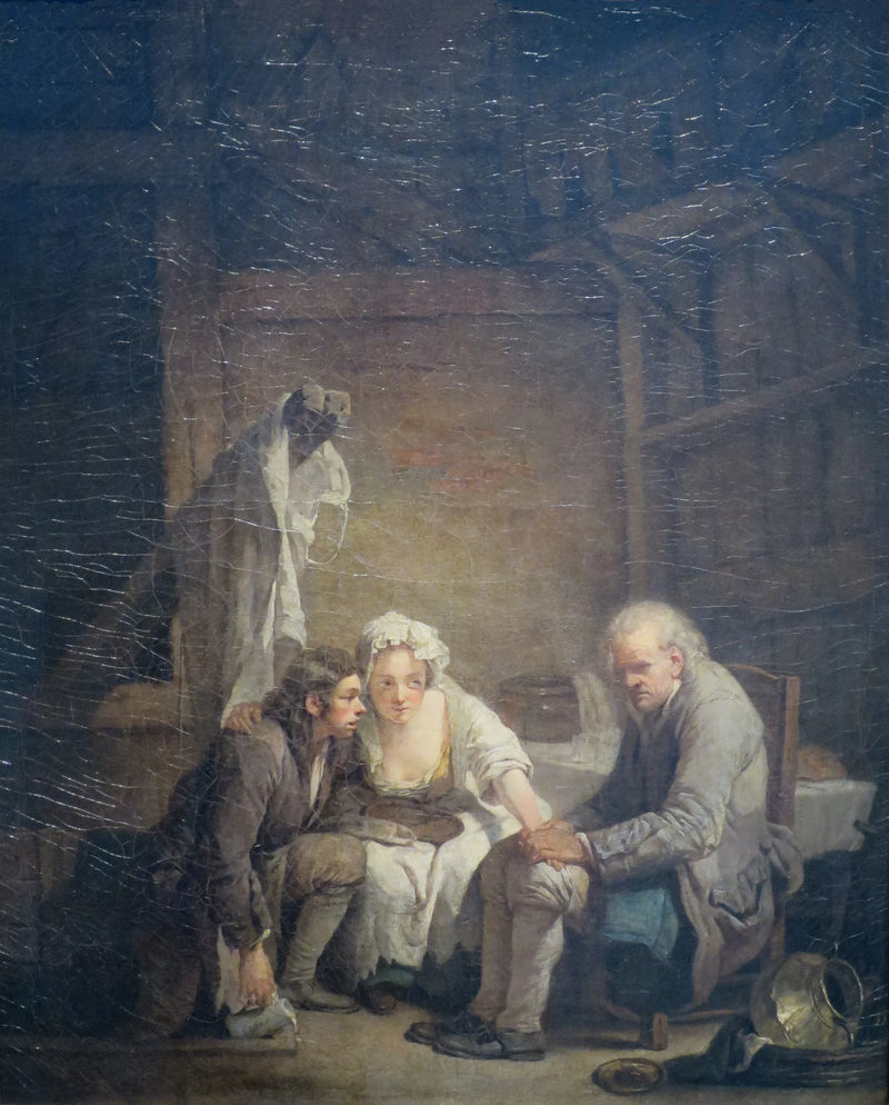 Ślepiec oszukany - Jean-Baptiste Greuze