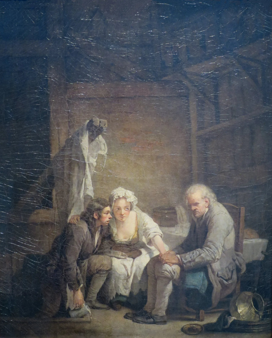 Ślepiec oszukany - Jean-Baptiste Greuze