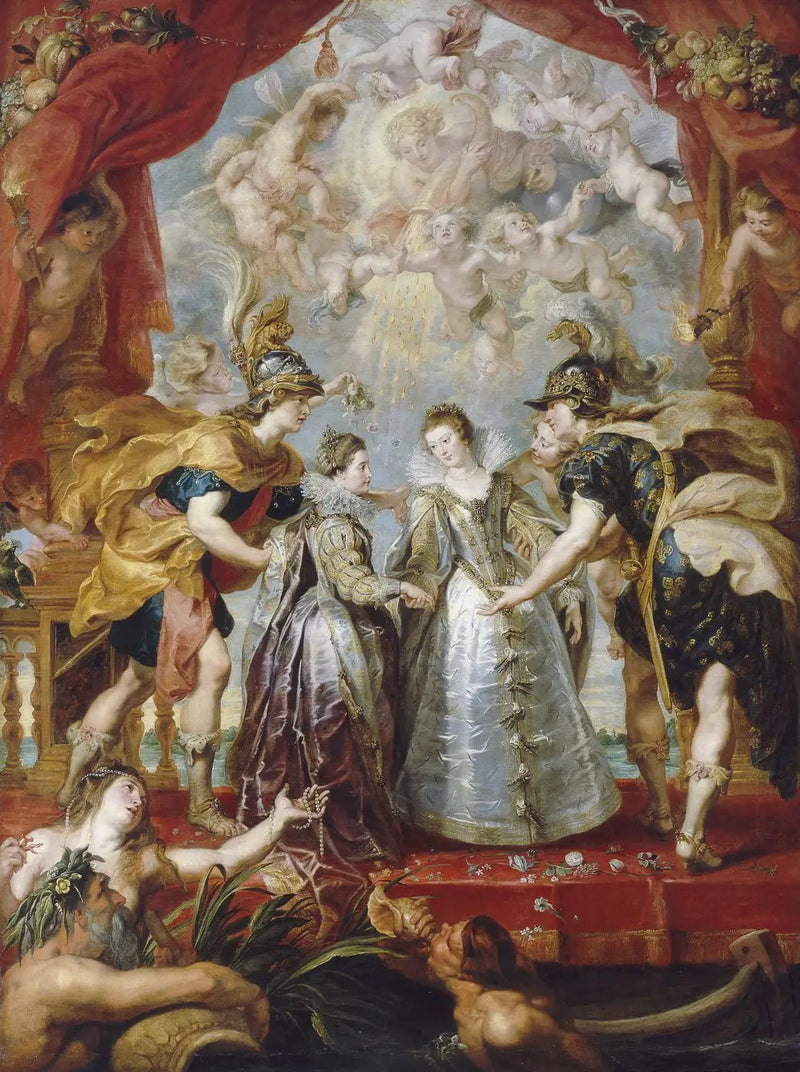 Wymiana dwóch księżniczek na rzece Andaye, 9 listopada 1615 - Peter Paul Rubens