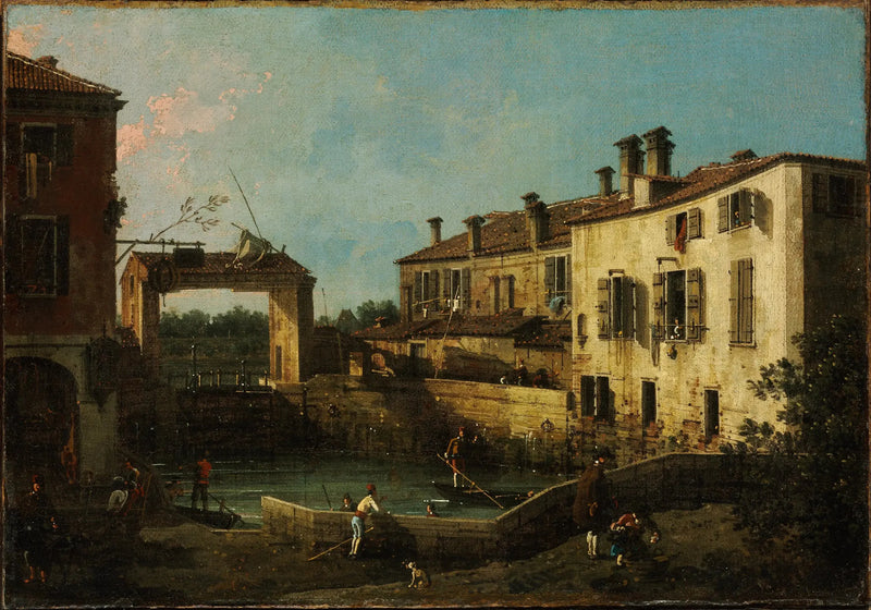 Śluza w Dolo - Canaletto