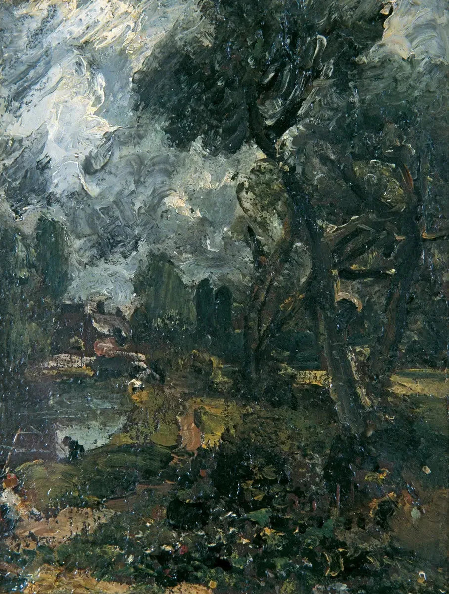 Śluza w Flatford z mostu - John Constable