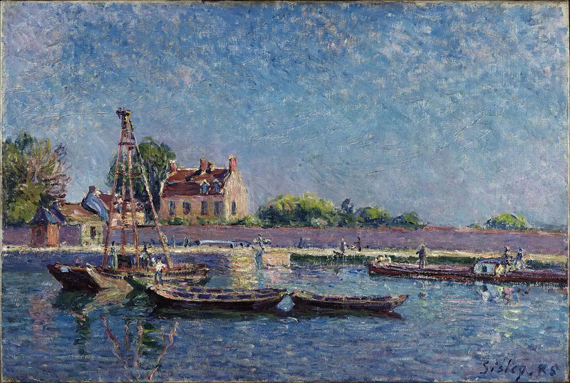 Śluza w Saint-Mammès - Alfred Sisley