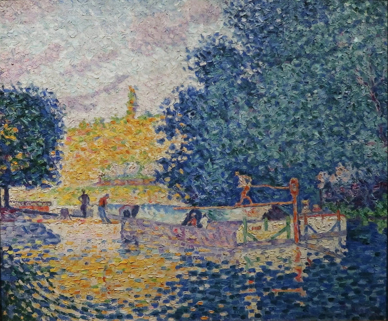 Śluza w Samois - Paul Signac