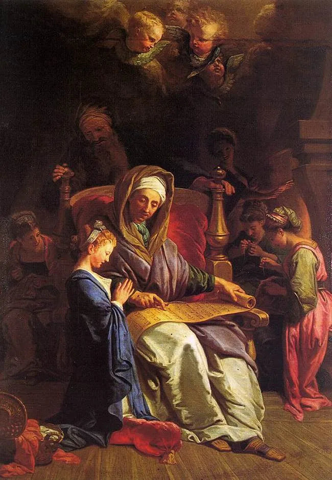 Edukacja Maryi - Jean-Baptiste Jouvenet