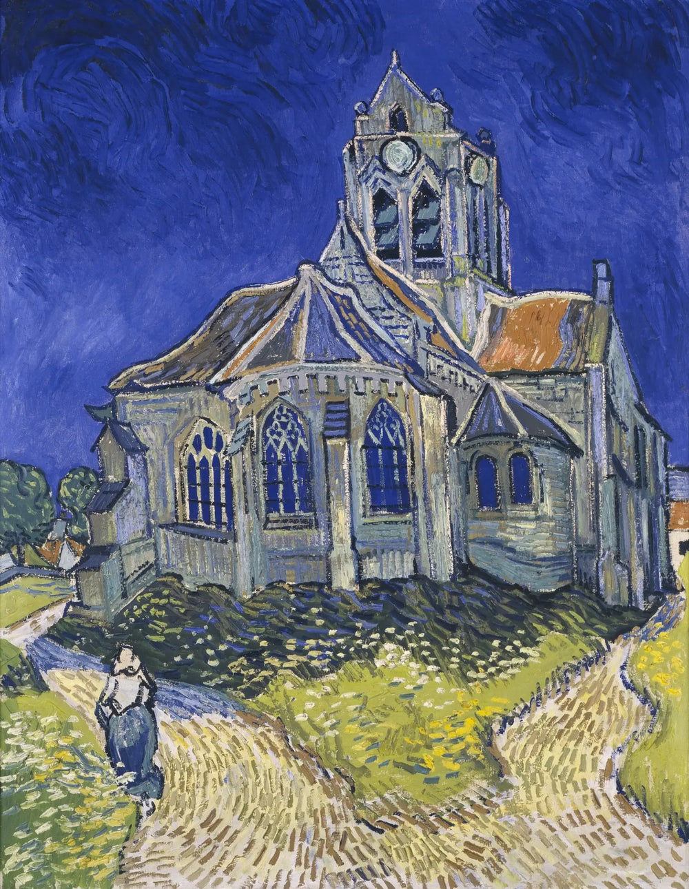 L'Église d'Auvers-sur-Oise - Vincent van Gogh image 1 reproduction artisanale de tableau