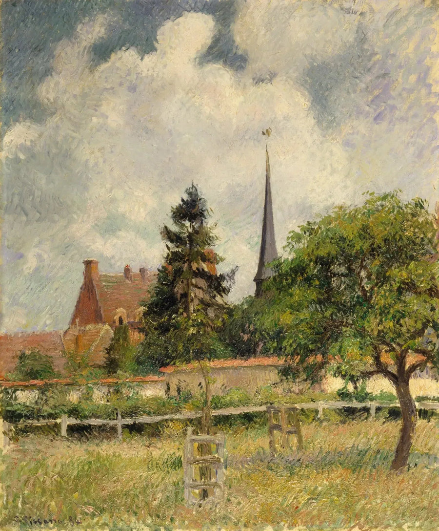Kościół w Eragny - Camille Pissarro