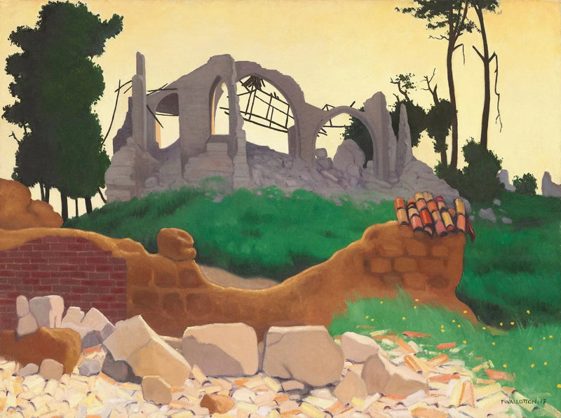 Kościół w Souain - Félix Vallotton