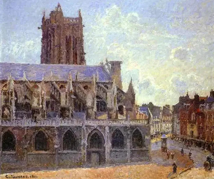 Kościół św. Jakuba w Dieppe - Camille Pissarro