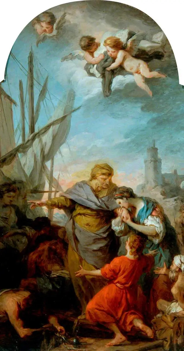 Załadunek świętej Paule na Ziemię Świętą - Pierre Subleyras