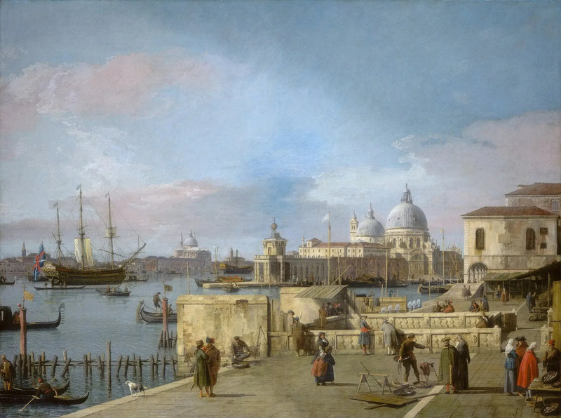 Ujście Wielkiego Kanału od Mola, Wenecja - Canaletto