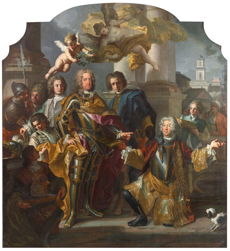 Cesarz Karol VI i Gundacker, hrabia Althann - Francesco Solimena