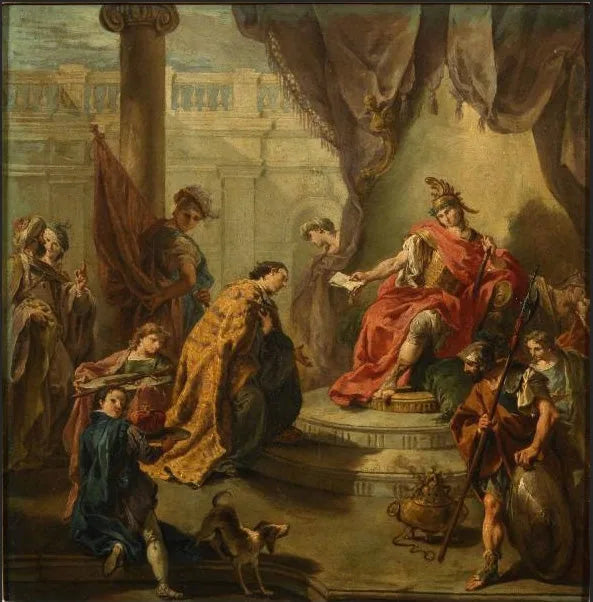 Cesarz Flavius Honorius mianuje Constance III, syna, współrządcą - Giovanni Battista Pittoni