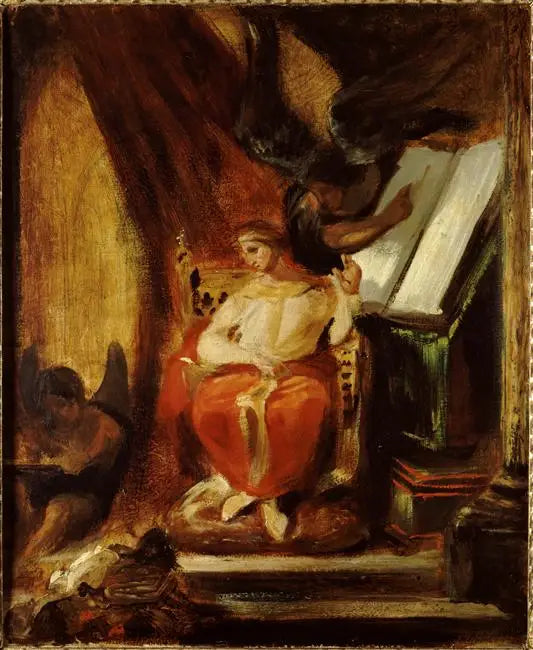 Cesar Justynian komponujący swoje instytuty - Eugène Delacroix