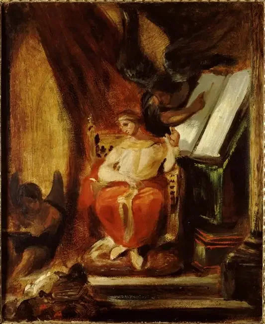 Cesar Justynian komponujący swoje instytuty - Eugène Delacroix