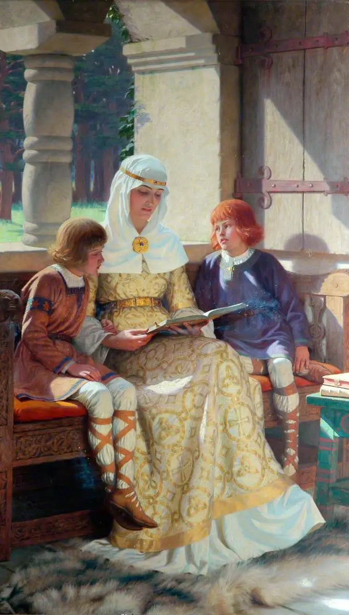 Dzieciństwo Alfreda Wielkiego - Edmund Blair Leighton