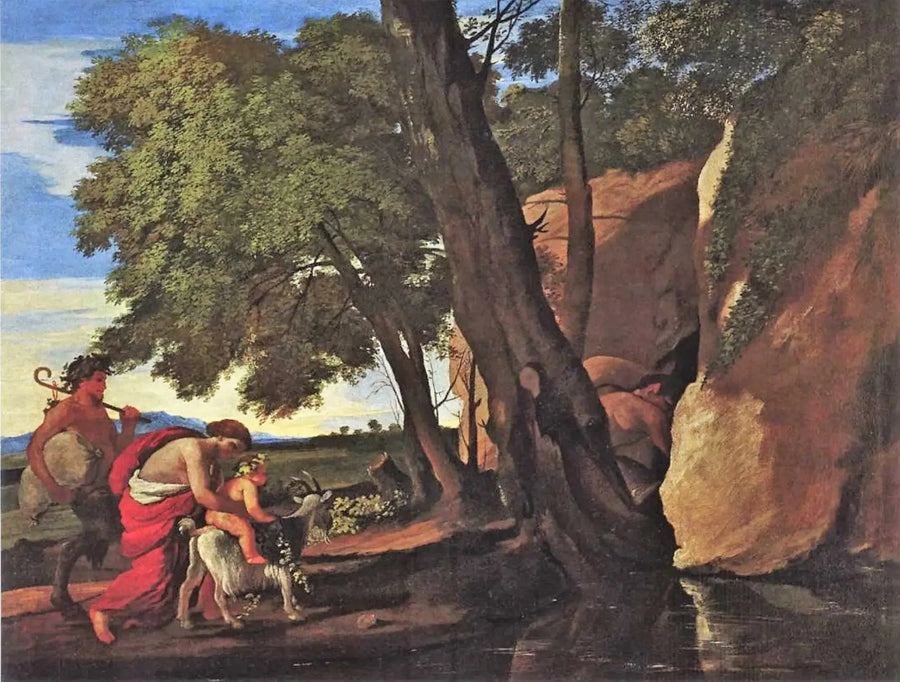 Dzieciństwo Bachusa - Nicolas Poussin