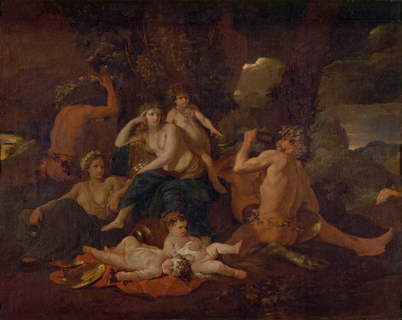 Dzieciństwo Bachusa - Nicolas Poussin